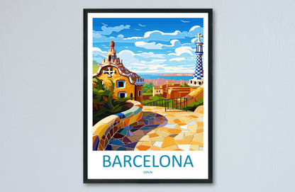 Barcelona Travel Print Wall Art Barcelona Wall Hanging Home Décor Barcelona Gift Art Lovers Spain Art Lover Gift Barcelona Print Spain Art