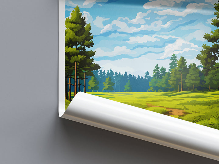 Thuringian Forest Travel Print Thuringian Forest Home Décor Germany Art Print Germany Thuringian Forest Wall Print Gift For Germany Fans