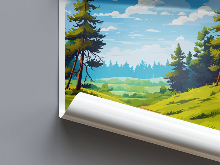 Thuringian Forest Travel Print Thuringian Forest Home Décor Germany Art Print Germany Thuringian Forest Wall Print Gift For Germany Fans