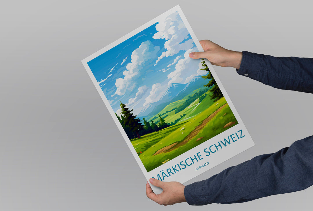 Märkische Schweiz Travel Print Märkische Schweiz Home Décor Germany Art Print Germany Märkische Schweiz Wall Print Gift for Germany Posters