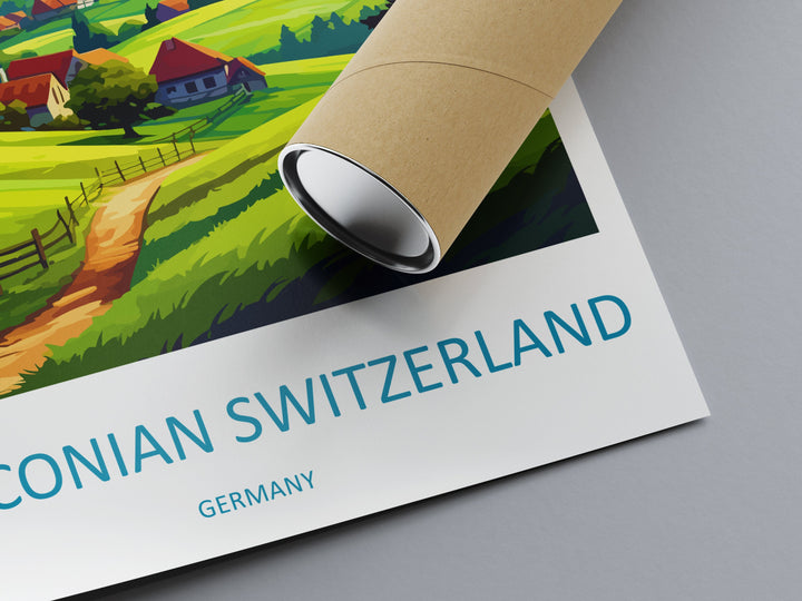 Fränkische Schweiz Travel Print Fränkische Schweiz Home Décor Germany Art Print Germany Fränkische Schweiz Wall Print Gift for Germany Art
