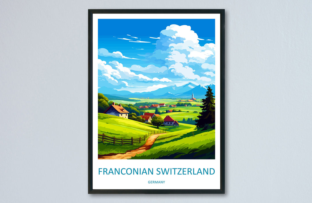Fränkische Schweiz Travel Print Fränkische Schweiz Home Décor Germany Art Print Germany Fränkische Schweiz Wall Print Gift for Germany Art