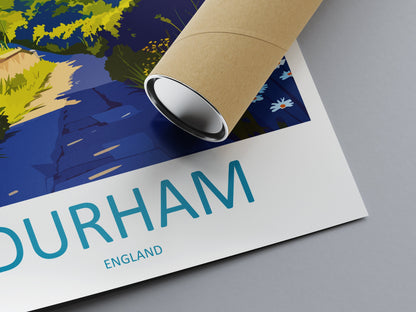 Durham Travel Print Wall Art Durham Wall Hanging Home Décor Durham Gift Art Lovers England Art Lover Gift Durham Travel Art Gift