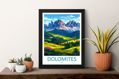 Dolomites Travel Print Dolomites Home Décor Dolomitic Alps Art Print Dolomite Mountains Room Print For Italian Mountains Gift Art Poster Art