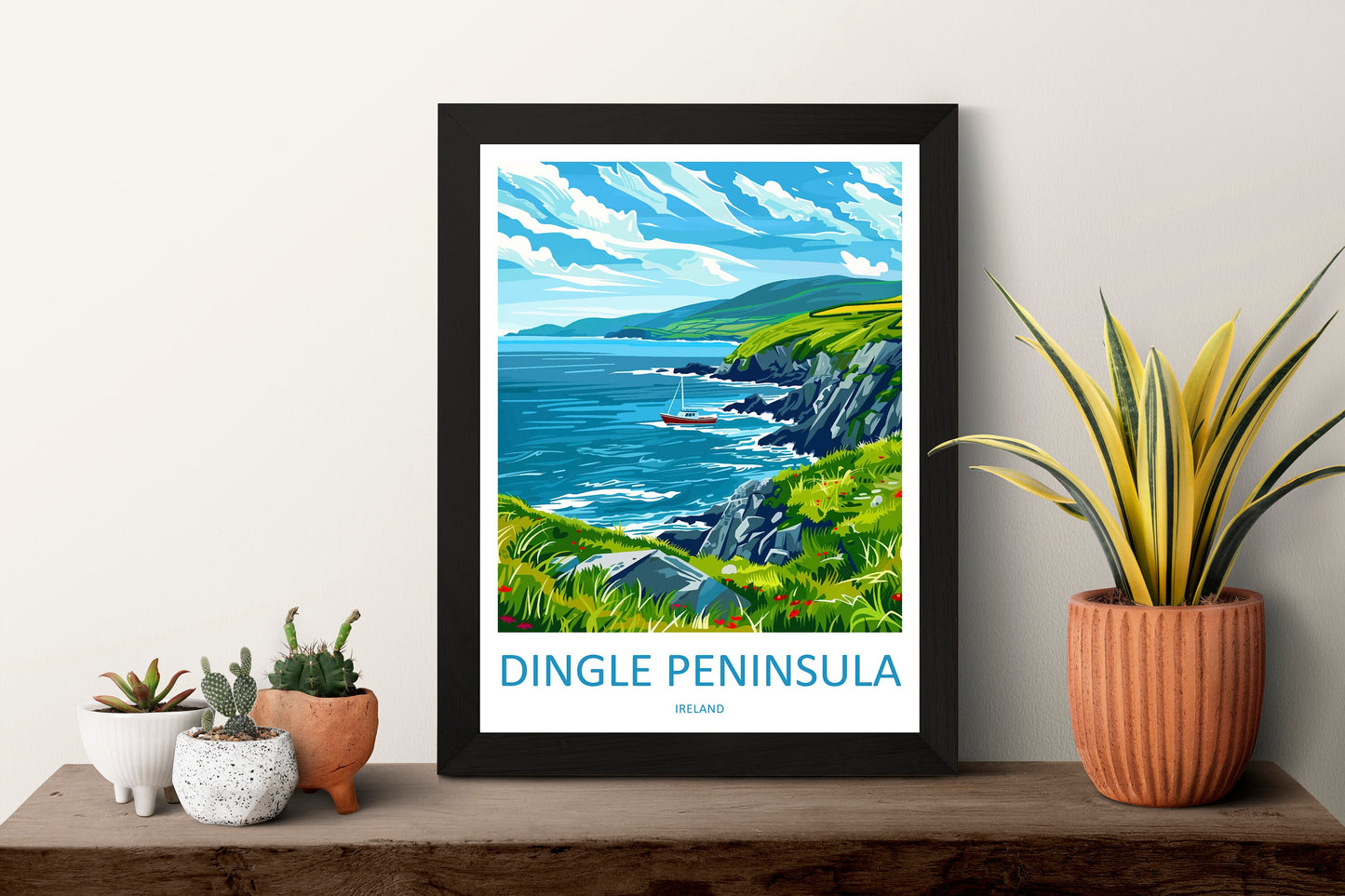 Dingle Peninsula Print Dingle Peninsula Home Decor Landscape Art Print Dingle Peninsula Wall Art for Ireland Enthusiast Gift Wall Hanging