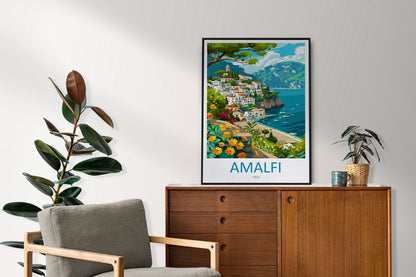 Amalfi Travel Print Wall Art Amalfi Italy Wall Hanging Home Decoration Amalfi Gift Art Lovers Wall Art Print Amalfi Italy Art Amalfi Art