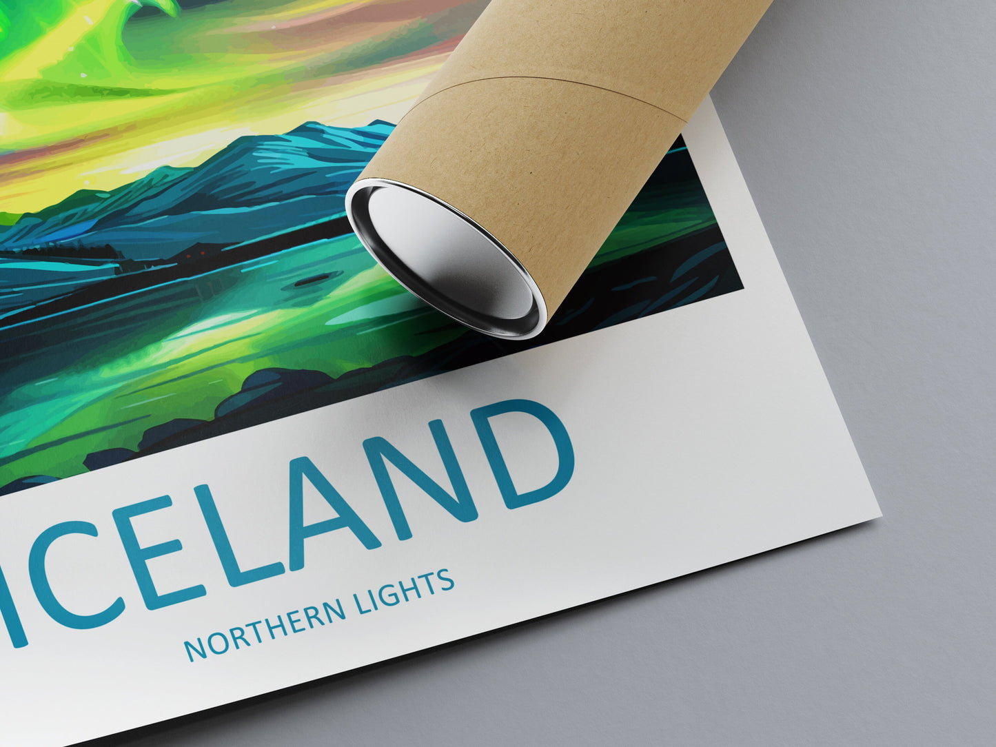 Northern Lights Travel Print Wall Art Aurora Borealis Wall Hanging Home Décor Aurora Borealis Gift Art Lovers Iceland Art Lover Gift Decor
