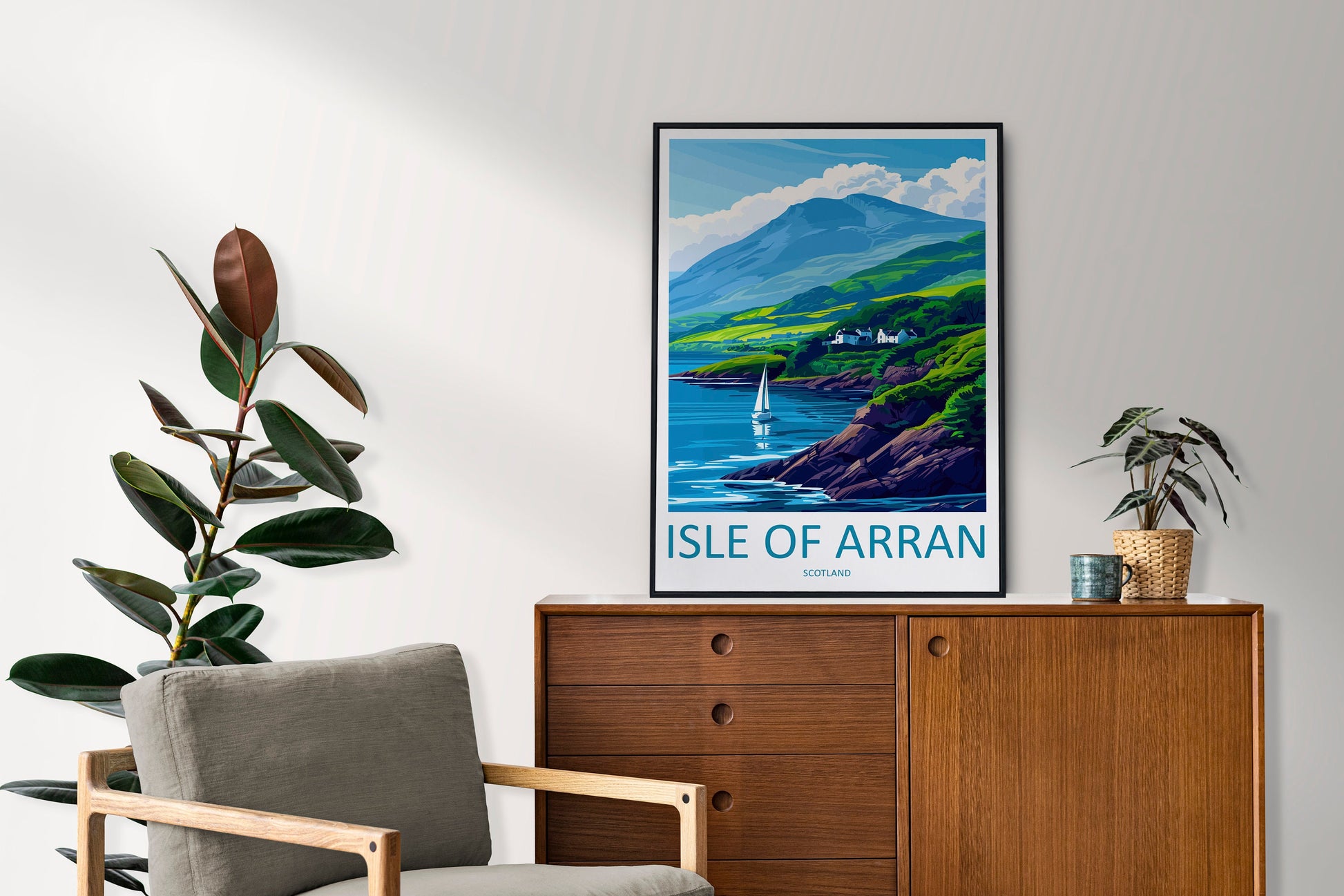 Isle Of Arran Travel Print Wall Art Isle Of Arran Wall Hanging Home Décor Isle Of Arran Gift Art Lovers Scotland Art Lover Gift Isle Poster