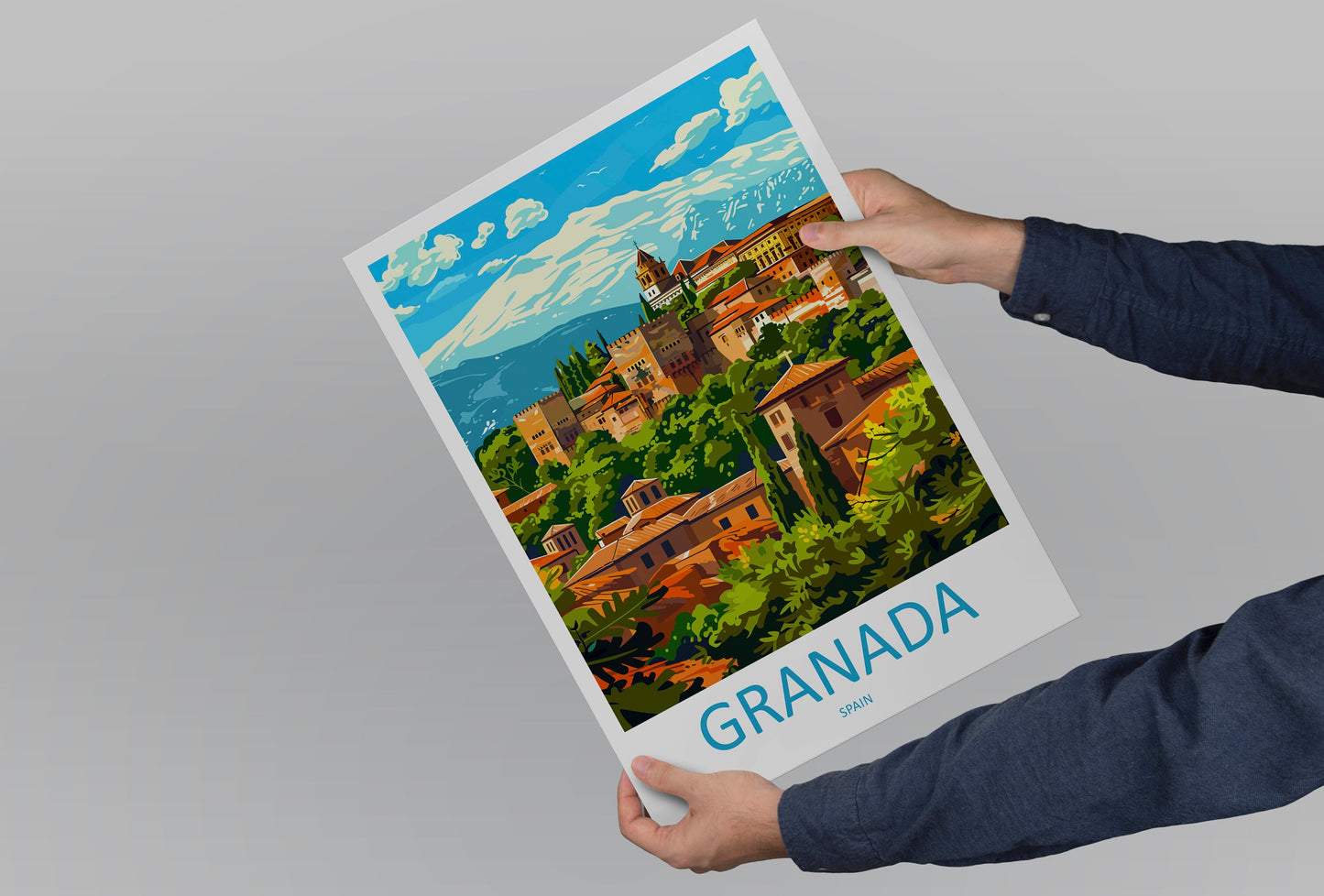 Granada Travel Print Wall Art Granada Wall Hanging Home Décor Granada Gift Art Lovers Spain Art Lover Gift Granada Wall Décor Granada Art