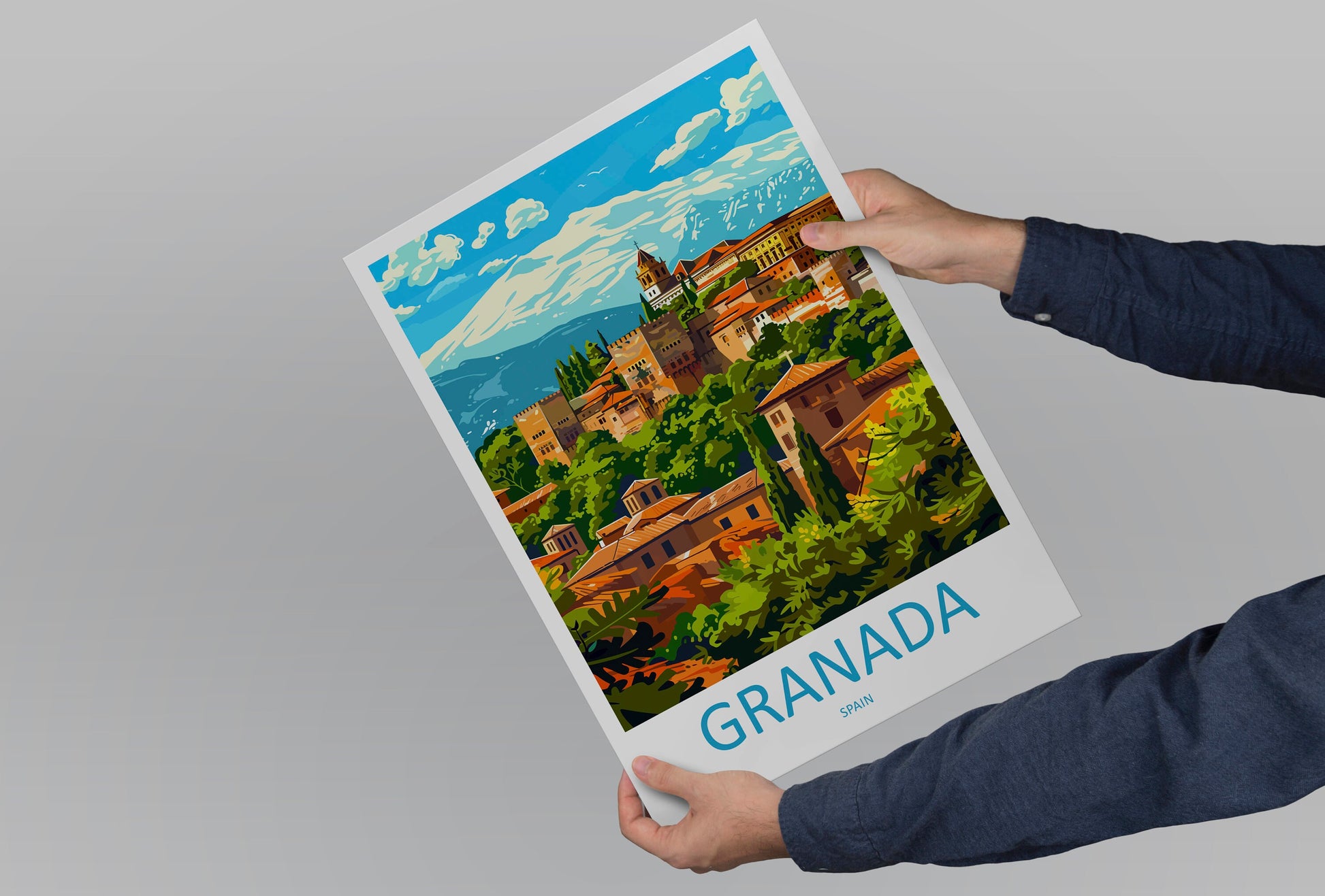 Granada Travel Print Wall Art Granada Wall Hanging Home Décor Granada Gift Art Lovers Spain Art Lover Gift Granada Wall Décor Granada Art