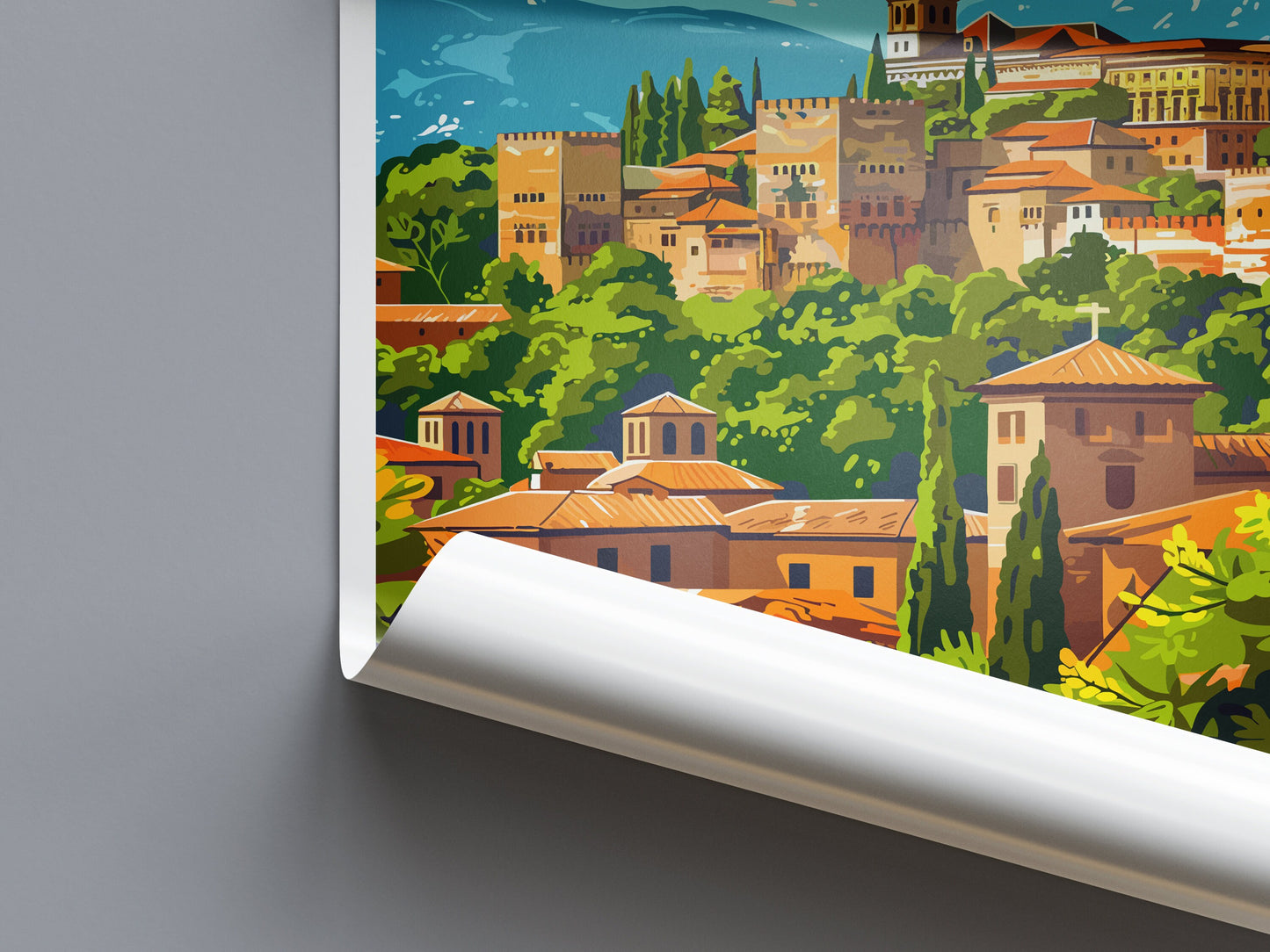 Granada Travel Print Wall Art Granada Wall Hanging Home Décor Granada Gift Art Lovers Spain Art Lover Gift Granada Wall Décor Granada Art