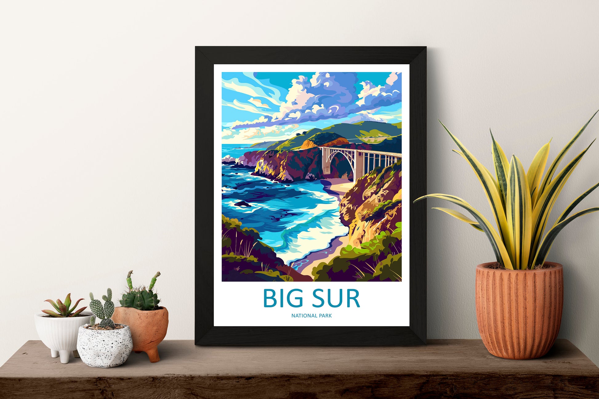 Big Sur National Park Travel Print Wall Art Big Sur Wall Hanging Home Décor Big Sur Gift Art Lovers California Lover Gift Big Sur Poster