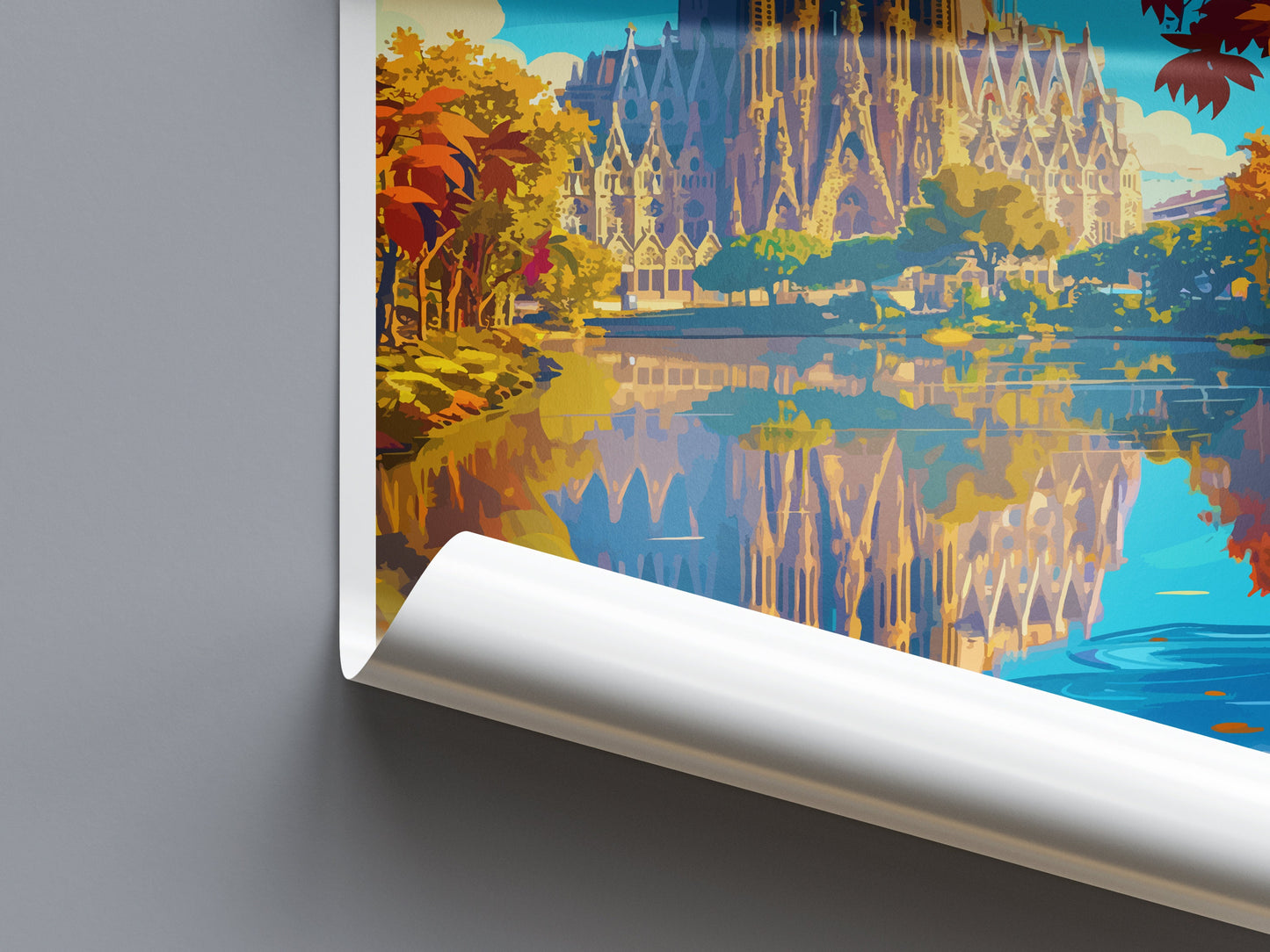 Barcelona Travel Print Wall Art Barcelona Wall Hanging Home Décor Barcelona Gift Art Lovers Spain Art Lover Gift Barcelona Print Spain Art