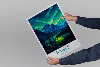 Banff National Park Travel Print Wall Art Banff Wall Hanging Home Décor Banff Gift Art Lovers Canada Art Lover Gift