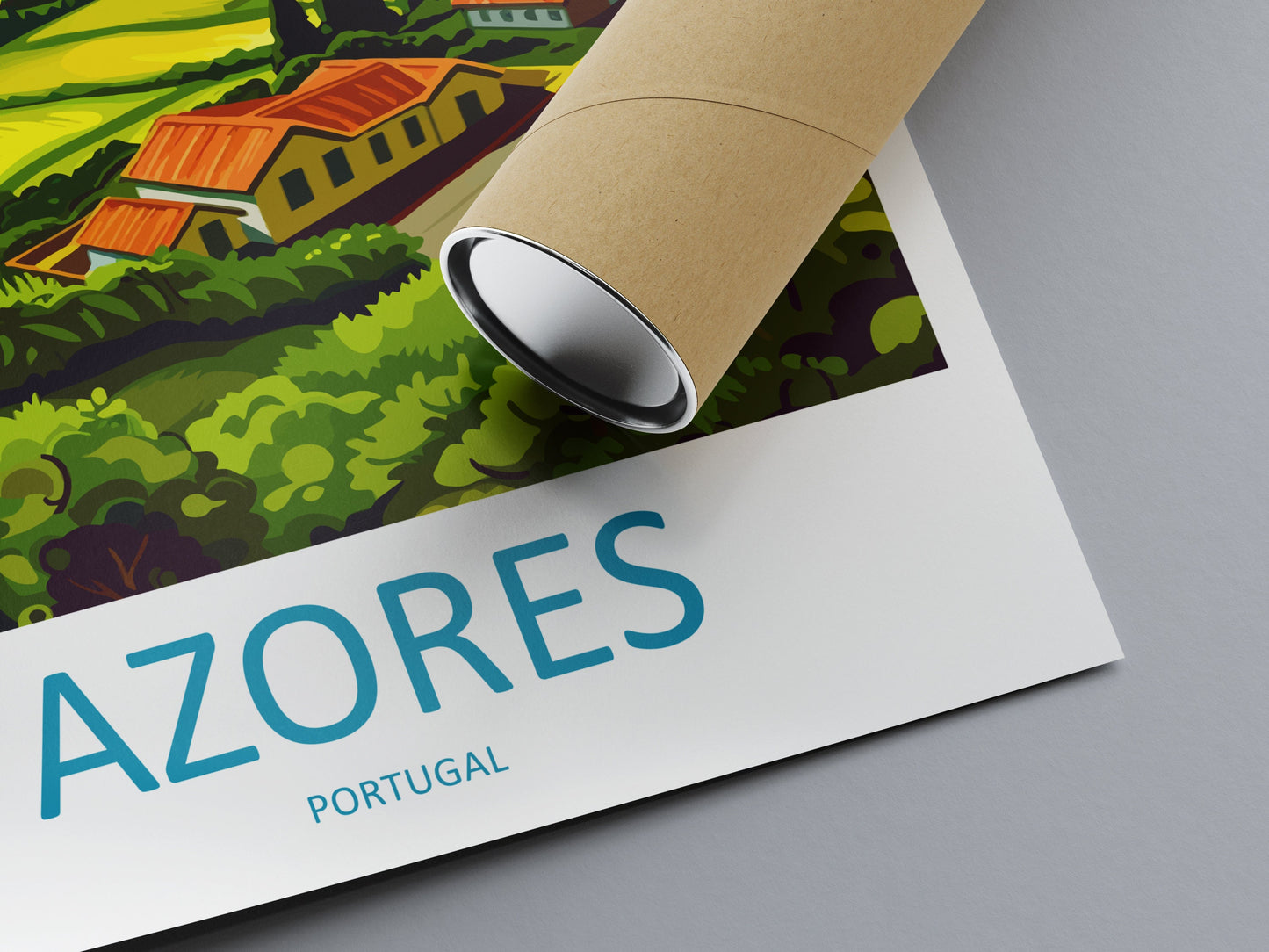 Azores Travel Print Wall Art Azores Wall Hanging Home Décor Azores Gift Art Lovers Portugal Art Lover Gift Azores Wall Décor Print