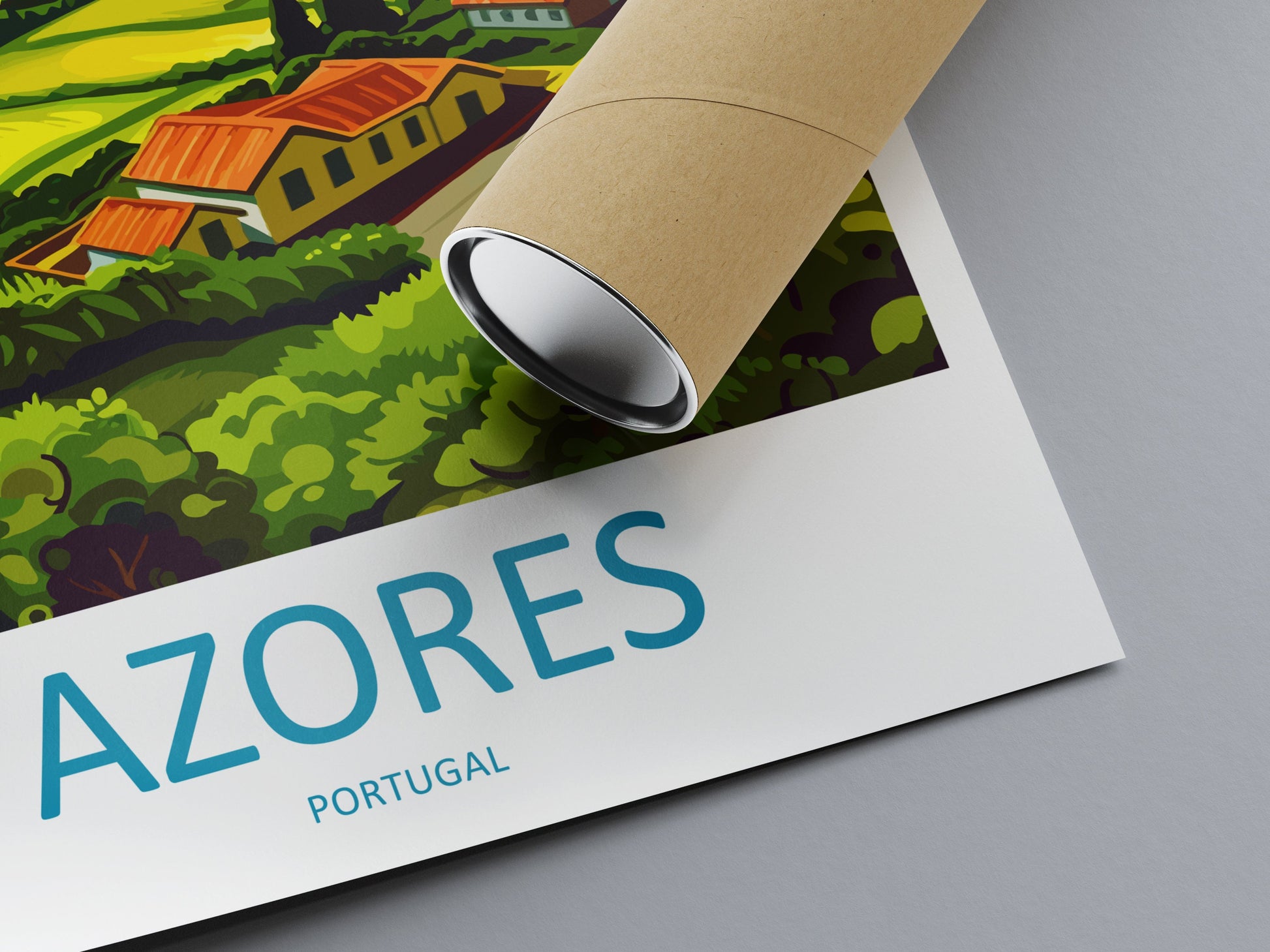 Azores Travel Print Wall Art Azores Wall Hanging Home Décor Azores Gift Art Lovers Portugal Art Lover Gift Azores Wall Décor Print