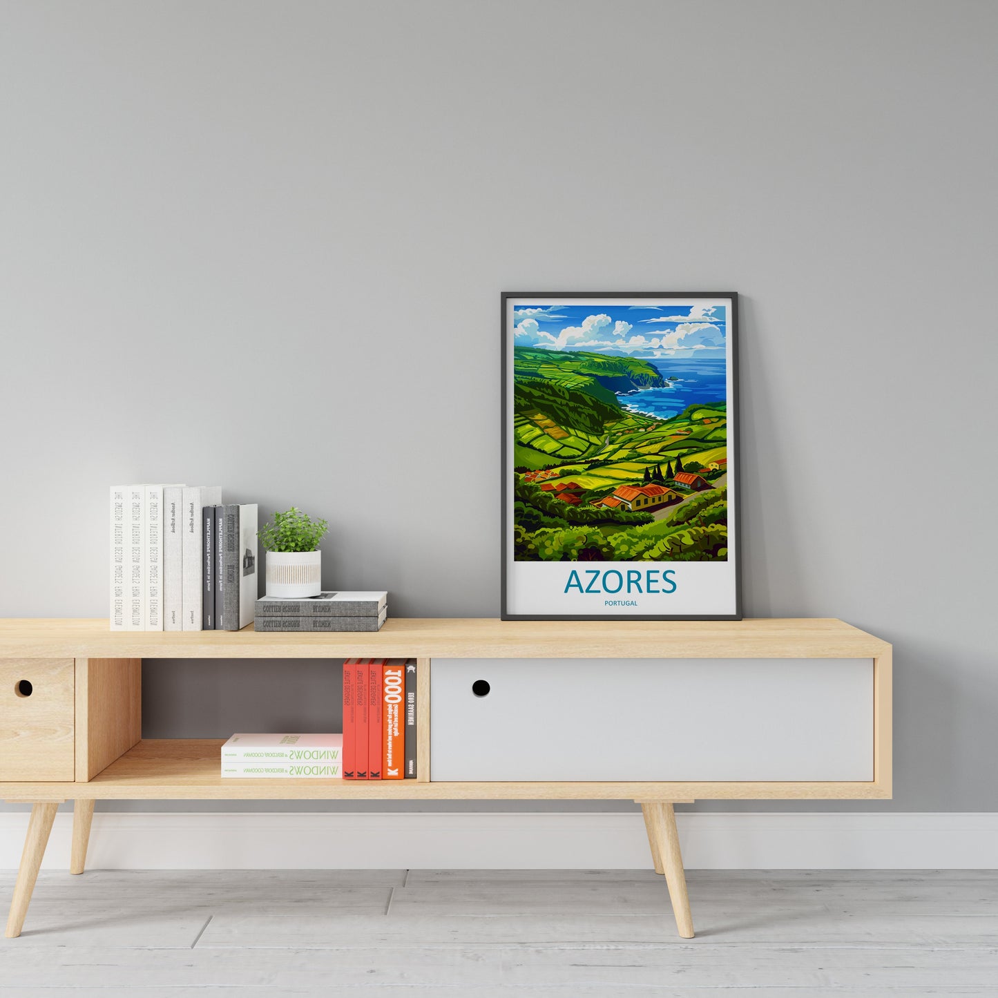 Azores Travel Print Wall Art Azores Wall Hanging Home Décor Azores Gift Art Lovers Portugal Art Lover Gift Azores Wall Décor Print