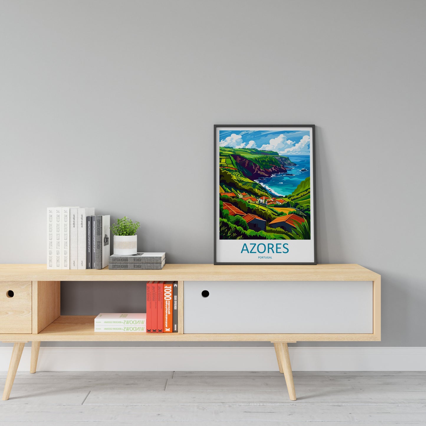 Azores Travel Print Wall Art Azores Wall Hanging Home Décor Azores Gift Art Lovers Portugal Art Lover Gift Azores Wall Décor Print