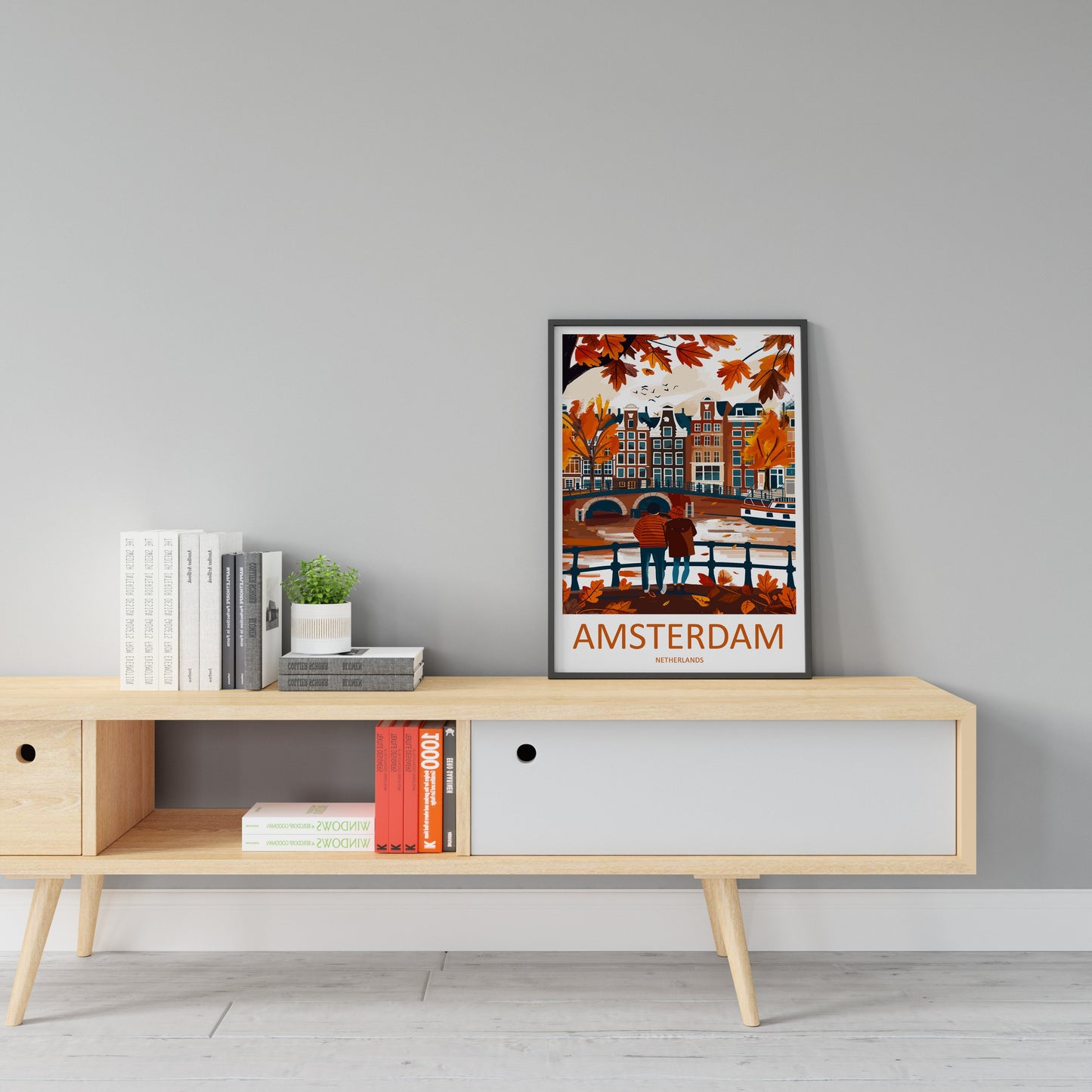 Amsterdam Travel Print Wall Art Amsterdam Wall Hanging Home Décor Amsterdam Gift Art Lovers Netherlands Art Lover Gift Amsterdam Decor