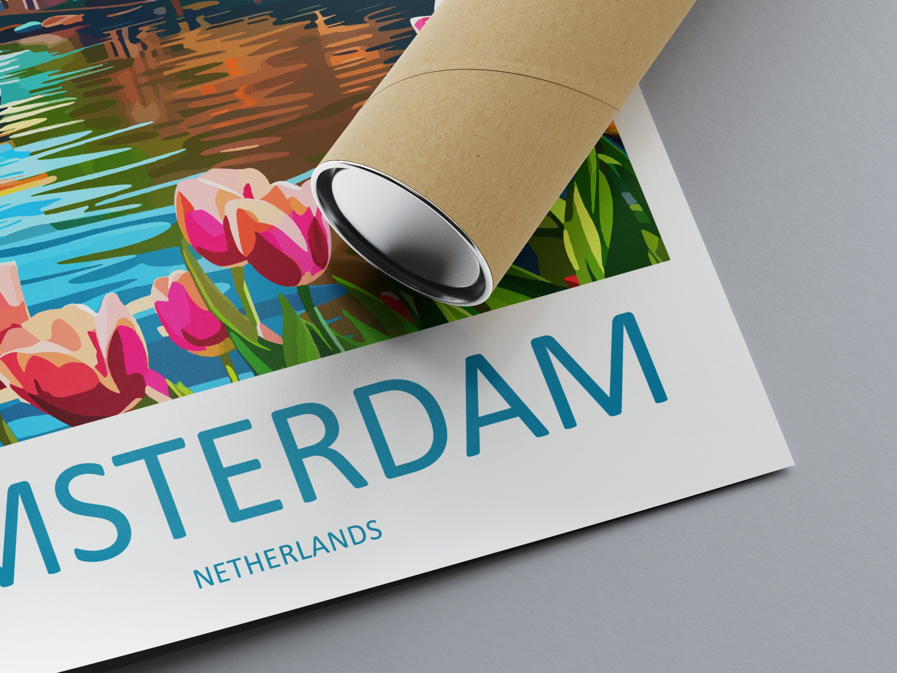 Amsterdam Travel Print Wall Art Amsterdam Wall Hanging Home Décor Amsterdam Gift Art Lovers Netherlands Art Lover Gift Amsterdam Decor
