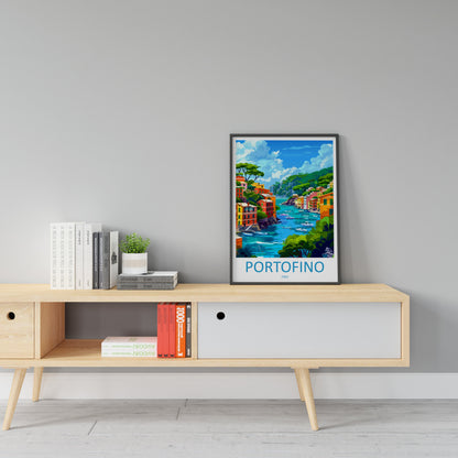 Portofino Travel Print Wall Art Portofino Wall Hanging Home Décor Portofino Gift Art Lovers Italy Art Lover Gift Portofino Print Portofino