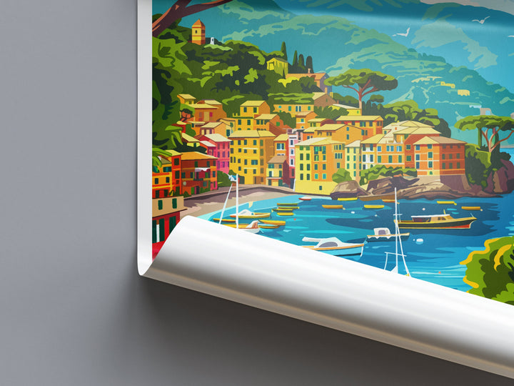 Portofino Travel Print Wall Art Portofino Wall Hanging Home Décor Portofino Gift Art Lovers Italy Art Lover Gift Portofino Print Portofino