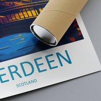Aberdeen Print Aberdeen Home Décor Scotland City Art Print Aberdeen Wall Art for Scotland Enthusiast Gift Wall Hanging Aberdeen Cityscape