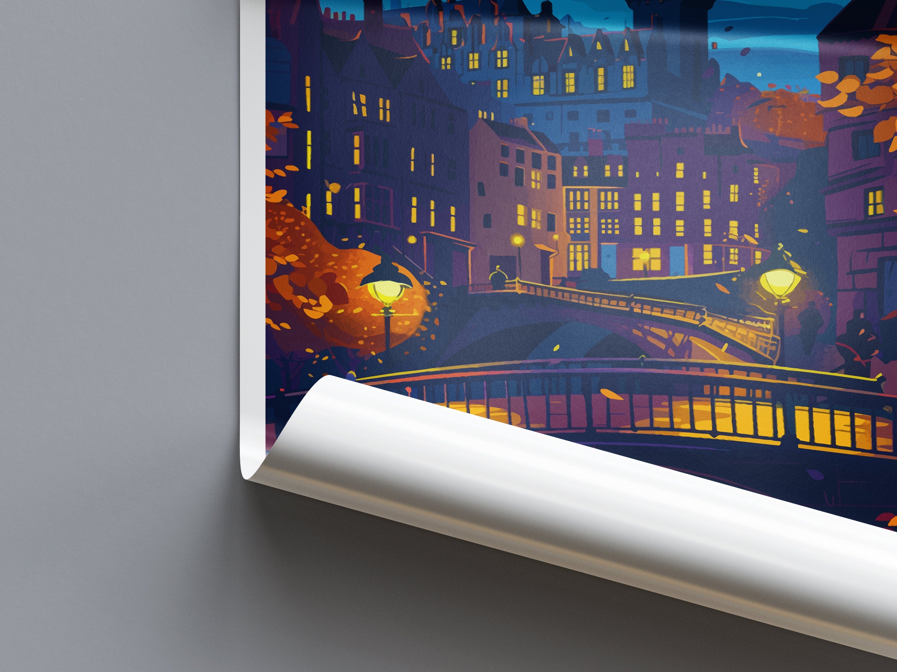 Aberdeen Print Aberdeen Home Décor Scotland City Art Print Aberdeen Wall Art for Scotland Enthusiast Gift Wall Hanging Aberdeen Cityscape