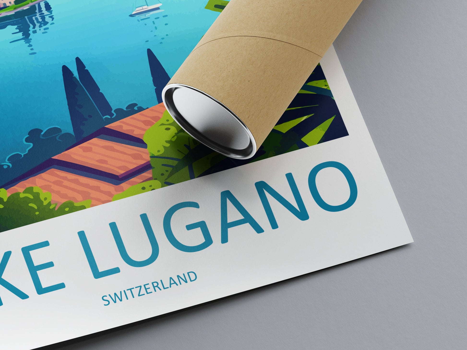 Lake Lugano Travel Print Wall Art Lake Lugano Wall Hanging Home Décor Lake Lugano Gift Art Lovers Switzerland Art Lover Gift Lugano Travel