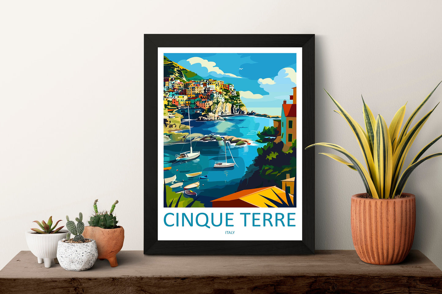 Cinque Terre Travel Print Wall Art Cinque Terre Italy Wall Hanging Home Decoration Cinque Terre Gift Art Lovers Wall Art Print Patmos Italy