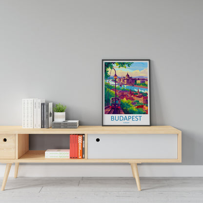 Budapest Travel Print Wall Art Budapest Wall Hanging Home Décor Budapest Gift Art Lovers Hungary Art Lover Gift Budapest Wall Décor