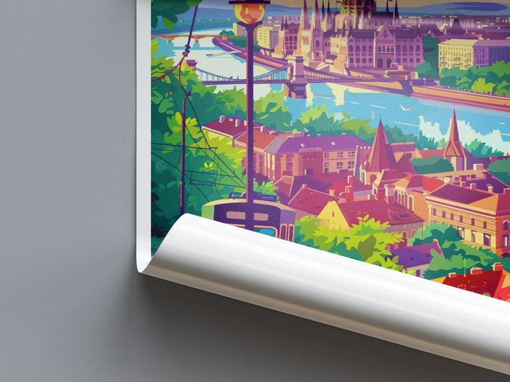 Budapest Travel Print Wall Art Budapest Wall Hanging Home Décor Budapest Gift Art Lovers Hungary Art Lover Gift Budapest Wall Décor