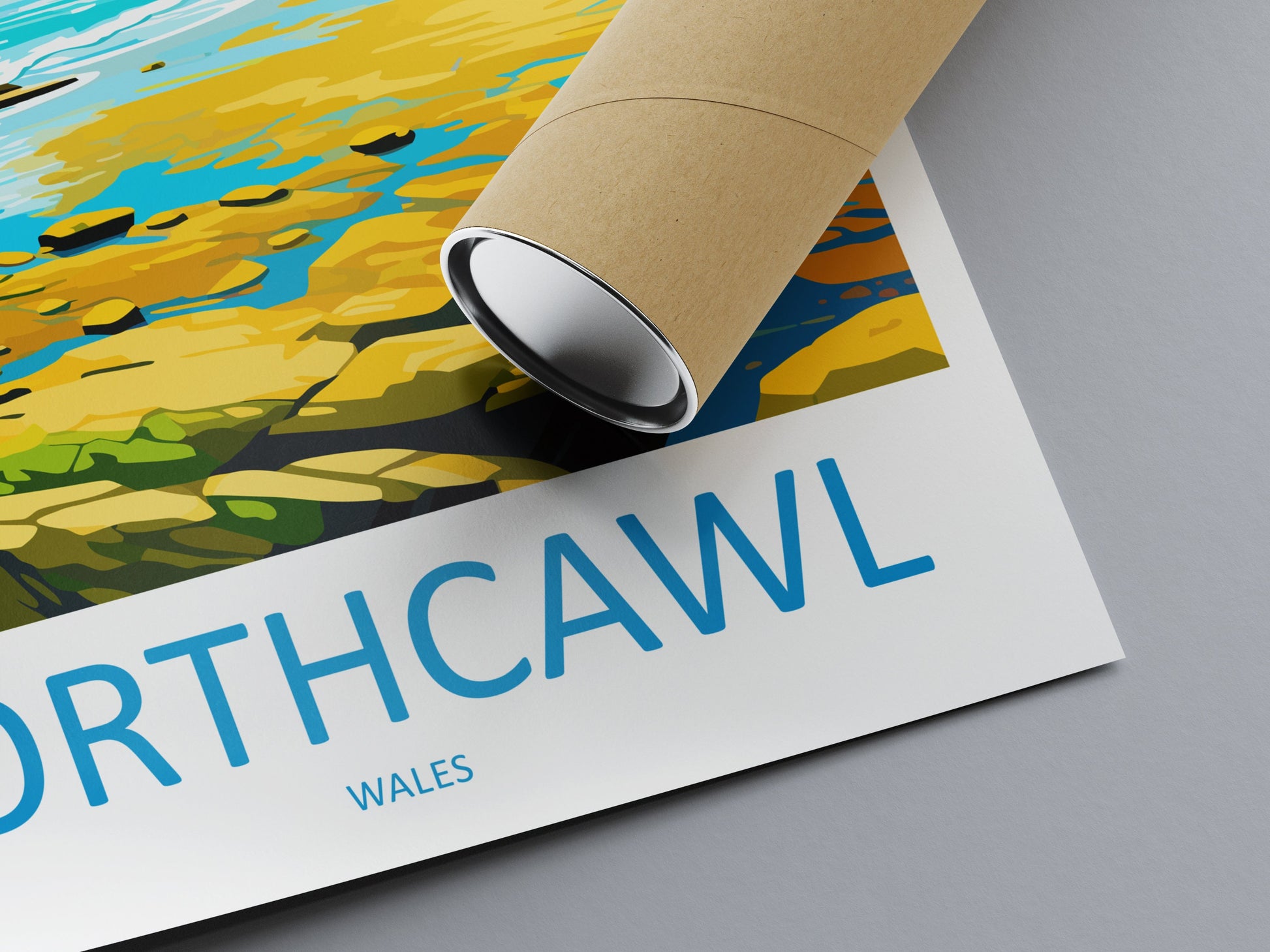 Porthcawl Travel Print Wall Art Porthcawl Wall Hanging Home Décor Porthcawl Gift Art Lovers Cornwall Art Porthcawl Gift