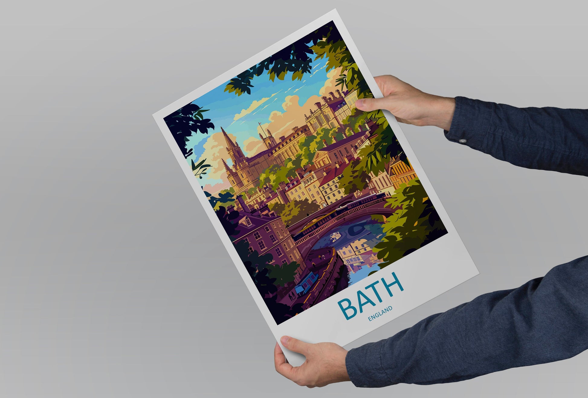 Bath Travel Print Wall Art Bath Wall Hanging Home Décor Bath Gift Art Lovers England Art Lover Gift Bath City England Travel Art Gift