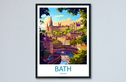 Bath Travel Print Wall Art Bath Wall Hanging Home Décor Bath Gift Art Lovers England Art Lover Gift Bath City England Travel Art Gift