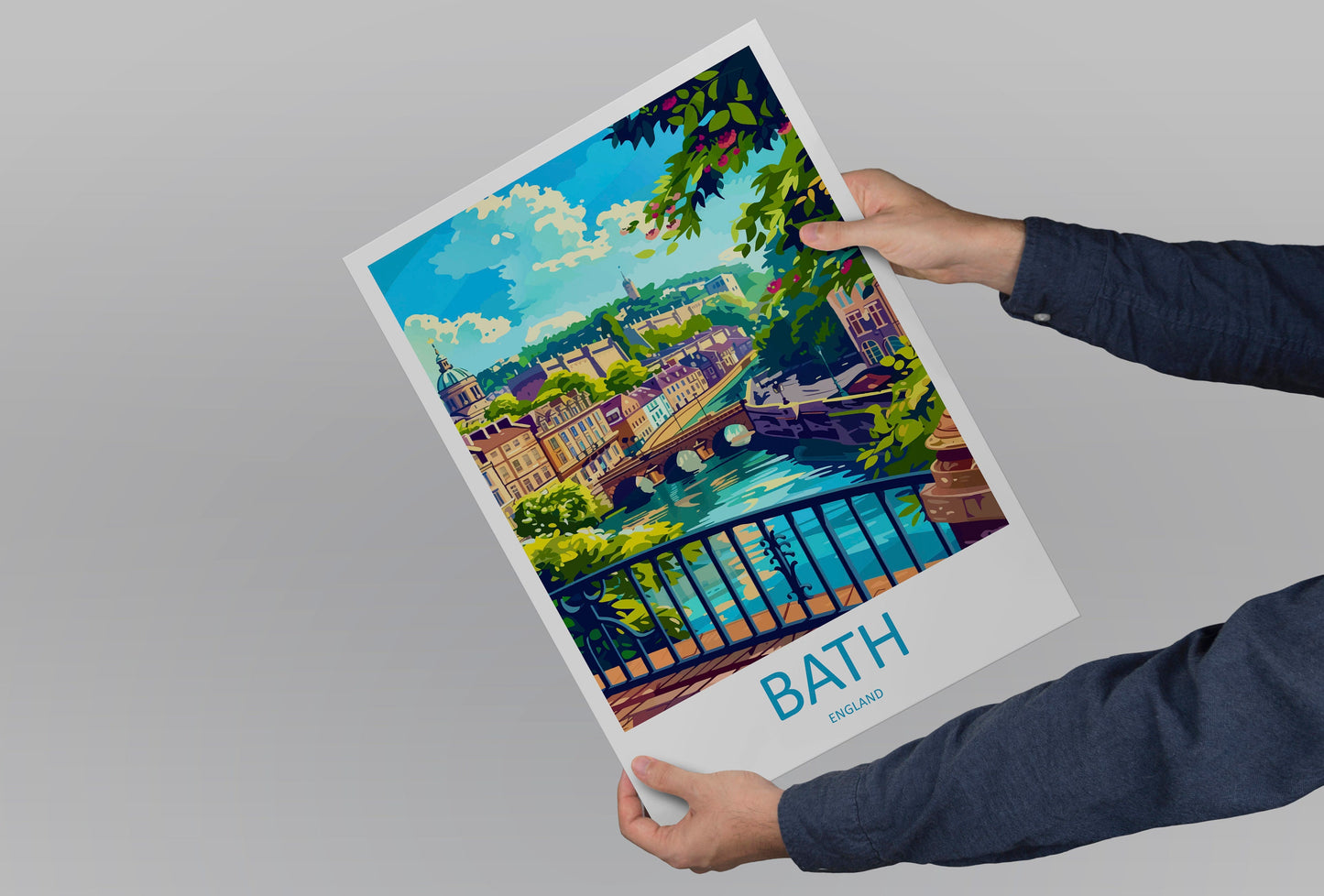 Bath Travel Print Wall Art Bath Wall Hanging Home Décor Bath Gift Art Lovers England Art Lover Gift Bath City England Travel Art Gift