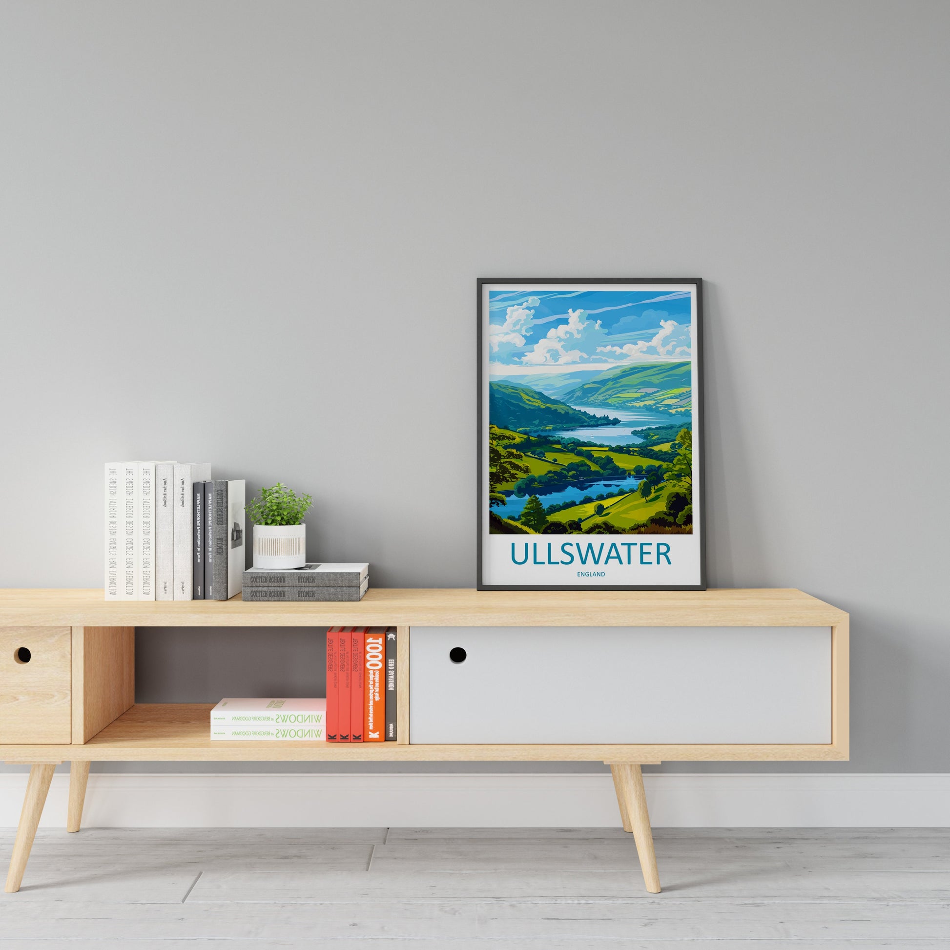 Ullswater Travel Print Wall Art Ullswater Wall Hanging Home Decoration Ullswater Gift Art Lovers Wall Art Print Art Ullswater Travel Art