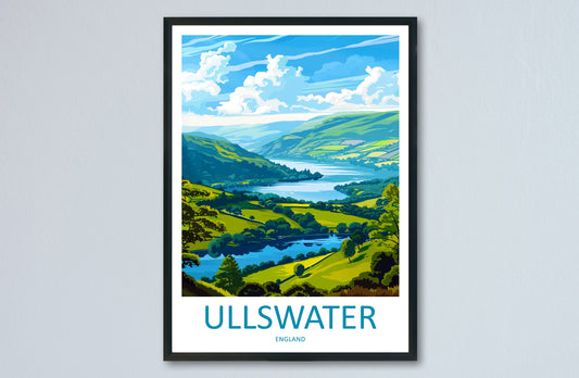 Ullswater Travel Print Wall Art Ullswater Wall Hanging Home Decoration Ullswater Gift Art Lovers Wall Art Print Art Ullswater Travel Art