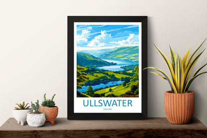 Ullswater Travel Print Wall Art Ullswater Wall Hanging Home Decoration Ullswater Gift Art Lovers Wall Art Print Art Ullswater Travel Art