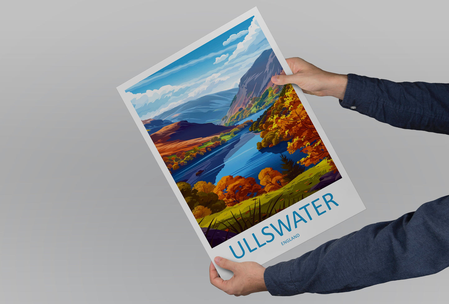 Ullswater Travel Print Wall Art Ullswater Wall Hanging Home Decoration Ullswater Gift Art Lovers Wall Art Print Art Ullswater Travel Art