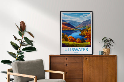 Ullswater Travel Print Wall Art Ullswater Wall Hanging Home Decoration Ullswater Gift Art Lovers Wall Art Print Art Ullswater Travel Art