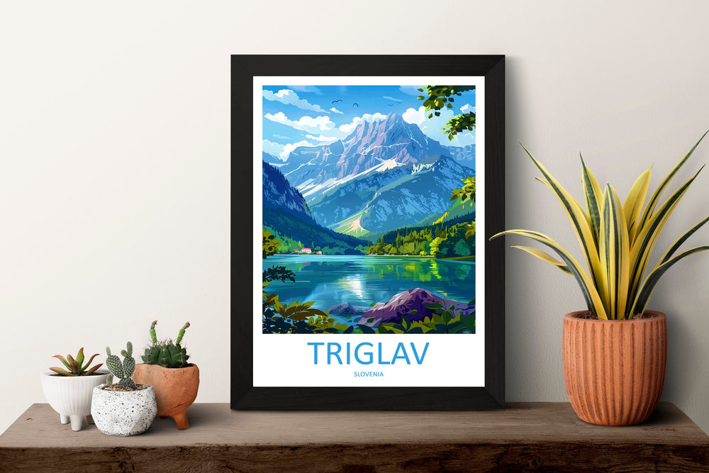 Triglav Travel Print Triglav Home Décor Slovenia Art Print Triglav Wall Print For Triglav Gift Wall Hanging Triglav Artwork Décor Hanging