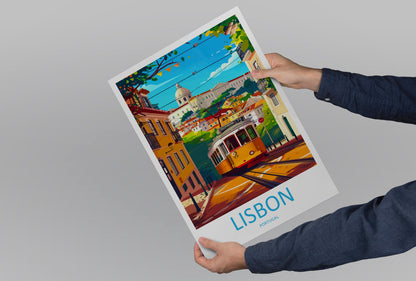 Lisbon Travel Print Wall Art Lisbon Wall Hanging Home Décor Lisbon Gift Art Lovers Portugal Art Lover Gift Lisbon Poster