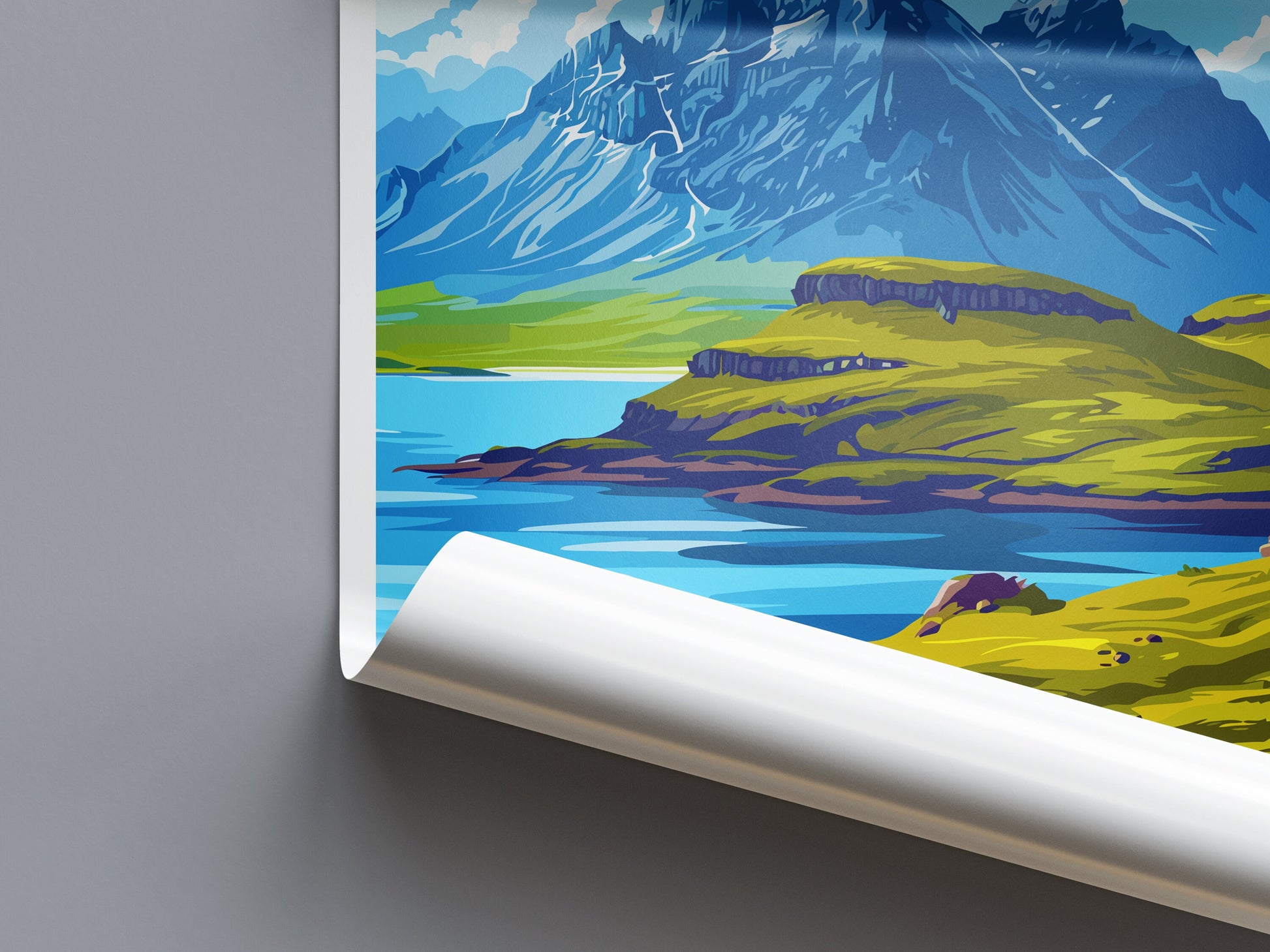 Isle of Skye Print Isle of Skye Home Decor Landscape Art Print Isle of Skye Wall Art for Scotland Enthusiast Gift Wall Hanging Isle of Skye