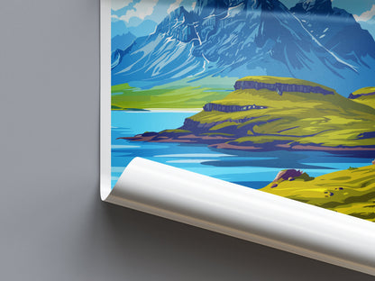 Isle of Skye Print Isle of Skye Home Decor Landscape Art Print Isle of Skye Wall Art for Scotland Enthusiast Gift Wall Hanging Isle of Skye