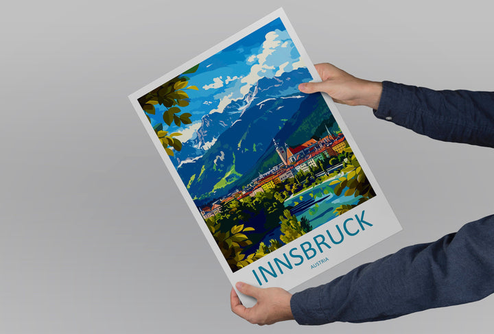 Innsbruck Print Innsbruck Home Decor Landscape Art Print Innsbruck Wall Art for Austria Enthusiast Gift Wall Hanging Innsbruck Austria Print