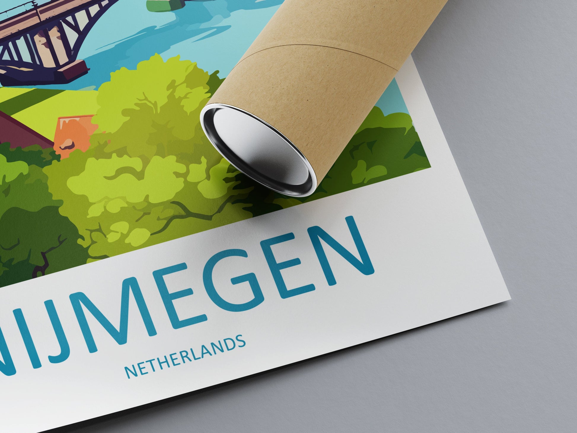 Nijmegen Travel Print Wall Art Nijmegen Wall Hanging Home Décor Nijmegen Gift Art Lovers Netherlands Art Lover Gift Nijmegen Travel Wall Art