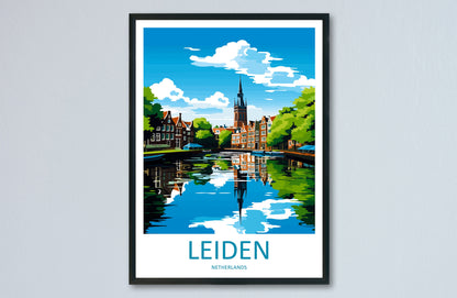 Leiden Travel Print Leiden Home Décor Leiden Art Print Leiden Wall Print Leiden Gift For Netherlands Art Leiden Wall Poster Leiden Travel
