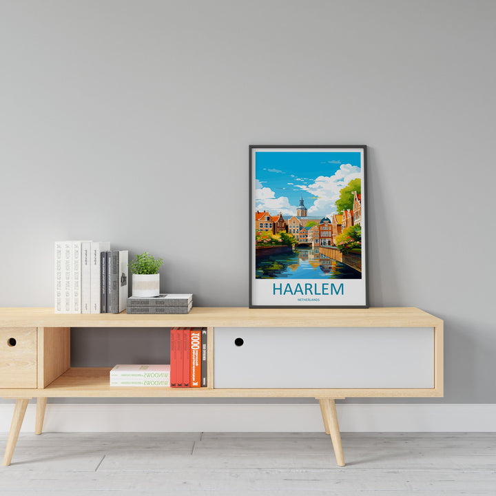 Haarlem Travel Print Haarlem Home Décor Haarlem Art Print Haarlem Wall Print For Netherlands Haarlem Gift For Haarlem Wall Art Netherlands