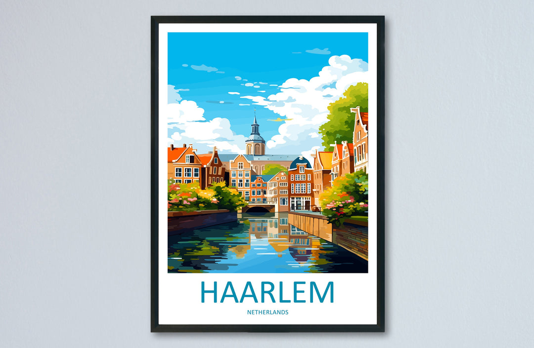 Haarlem Travel Print Haarlem Home Décor Haarlem Art Print Haarlem Wall Print For Netherlands Haarlem Gift For Haarlem Wall Art Netherlands
